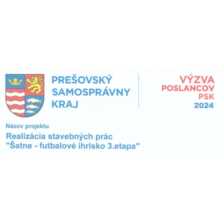 Výzva poslancov PSK - Šatne Futbalové ihrisko 3.etapa